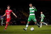 9 March 2024; Graham Burke of Shamrock Rovers during the SSE Airtricity Men's Premier Division match between Sligo Rovers and Shamrock Rovers at The Showgrounds in Sligo. Photo by Stephen McCarthy/Sportsfile