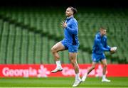 5 April 2024; James Lowe during a Leinster rugby captain's run at the Aviva Stadium in Dublin. Photo by Harry Murphy/Sportsfile
