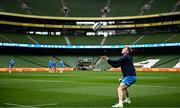5 April 2024; Ben Murphy during a Leinster rugby captain's run at the Aviva Stadium in Dublin. Photo by Harry Murphy/Sportsfile