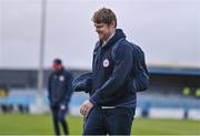 5 April 2024; Shelbourne manager Damien Duff arrives before the SSE Airtricity Men's Premier Division match between Drogheda United and Shelbourne at Weavers Park in Drogheda, Louth. Photo by Ben McShane/Sportsfile