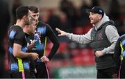 5 April 2024; Dundalk head coach Stephen O'Donnell before the SSE Airtricity Men's Premier Division match between Derry City and Dundalk at The Ryan McBride Brandywell Stadium in Derry. Photo by Ramsey Cardy/Sportsfile