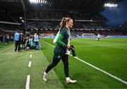 5 April 2024; Republic of Ireland goalkeeper Courtney Brosnan before the UEFA Women's European Championship qualifying group A match between France and Republic of Ireland at Stade Saint-Symphorien in Metz, France. Photo by Stephen McCarthy/Sportsfile