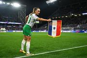 5 April 2024; Katie McCabe of Republic of Ireland before the UEFA Women's European Championship qualifying group A match between France and Republic of Ireland at Stade Saint-Symphorien in Metz, France. Photo by Stephen McCarthy/Sportsfile