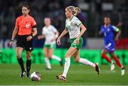 5 April 2024; Denise O'Sullivan of Republic of Ireland during the UEFA Women's European Championship qualifying group A match between France and Republic of Ireland at Stade Saint-Symphorien in Metz, France. Photo by Stephen McCarthy/Sportsfile