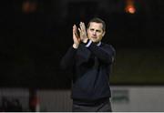 5 April 2024; St Patrick's Athletic manager Jon Daly after his side's victory in the SSE Airtricity Men's Premier Division match between St Patrick's Athletic and Shamrock Rovers at Richmond Park in Dublin. Photo by Seb Daly/Sportsfile
