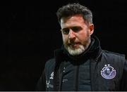 5 April 2024; Shamrock Rovers manager Stephen Bradley after his side's defeat in the SSE Airtricity Men's Premier Division match between St Patrick's Athletic and Shamrock Rovers at Richmond Park in Dublin. Photo by Seb Daly/Sportsfile