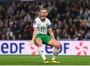 5 April 2024; Katie McCabe of Republic of Ireland reacts during the UEFA Women's European Championship qualifying group A match between France and Republic of Ireland at Stade Saint-Symphorien in Metz, France. Photo by Stephen McCarthy/Sportsfile