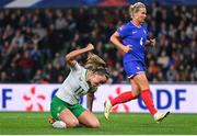 5 April 2024; Katie McCabe of Republic of Ireland reacts during the UEFA Women's European Championship qualifying group A match between France and Republic of Ireland at Stade Saint-Symphorien in Metz, France. Photo by Stephen McCarthy/Sportsfile