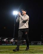 5 April 2024; Dundalk head coach Stephen O'Donnell during the SSE Airtricity Men's Premier Division match between Derry City and Dundalk at The Ryan McBride Brandywell Stadium in Derry. Photo by Ramsey Cardy/Sportsfile