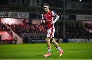 5 April 2024; Mason Melia of St Patrick's Athletic during the SSE Airtricity Men's Premier Division match between St Patrick's Athletic and Shamrock Rovers at Richmond Park in Dublin. Photo by Seb Daly/Sportsfile