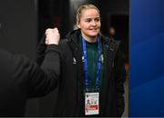 5 April 2024; Erin McLaughlin of Republic of Ireland before the UEFA Women's European Championship qualifying group A match between France and Republic of Ireland at Stade Saint-Symphorien in Metz, France. Photo by Stephen McCarthy/Sportsfile