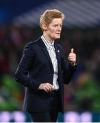 5 April 2024; Republic of Ireland head coach Eileen Gleeson before the UEFA Women's European Championship qualifying group A match between France and Republic of Ireland at Stade Saint-Symphorien in Metz, France. Photo by Stephen McCarthy/Sportsfile
