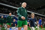 5 April 2024; Louise Quinn of Republic of Ireland before the UEFA Women's European Championship qualifying group A match between France and Republic of Ireland at Stade Saint-Symphorien in Metz, France. Photo by Stephen McCarthy/Sportsfile