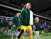 5 April 2024; Republic of Ireland goalkeeper Courtney Brosnan before the UEFA Women's European Championship qualifying group A match between France and Republic of Ireland at Stade Saint-Symphorien in Metz, France. Photo by Stephen McCarthy/Sportsfile