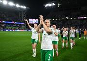 5 April 2024; Diane Caldwell of Republic of Ireland after the UEFA Women's European Championship qualifying group A match between France and Republic of Ireland at Stade Saint-Symphorien in Metz, France. Photo by Stephen McCarthy/Sportsfile