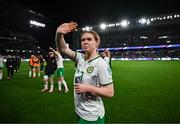 5 April 2024; Aoife Mannion of Republic of Ireland after the UEFA Women's European Championship qualifying group A match between France and Republic of Ireland at Stade Saint-Symphorien in Metz, France. Photo by Stephen McCarthy/Sportsfile