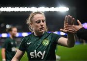 5 April 2024; Amber Barrett of Republic of Ireland before the UEFA Women's European Championship qualifying group A match between France and Republic of Ireland at Stade Saint-Symphorien in Metz, France. Photo by Stephen McCarthy/Sportsfile
