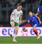 5 April 2024; Emily Murphy of Republic of Ireland during the UEFA Women's European Championship qualifying group A match between France and Republic of Ireland at Stade Saint-Symphorien in Metz, France. Photo by Stephen McCarthy/Sportsfile