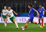 5 April 2024; Ève Périsset of France during the UEFA Women's European Championship qualifying group A match between France and Republic of Ireland at Stade Saint-Symphorien in Metz, France. Photo by Stephen McCarthy/Sportsfile