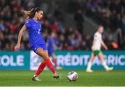 5 April 2024; Maëlle Lakrar of France during the UEFA Women's European Championship qualifying group A match between France and Republic of Ireland at Stade Saint-Symphorien in Metz, France. Photo by Stephen McCarthy/Sportsfile