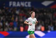 5 April 2024; Emily Murphy of Republic of Ireland during the UEFA Women's European Championship qualifying group A match between France and Republic of Ireland at Stade Saint-Symphorien in Metz, France. Photo by Stephen McCarthy/Sportsfile