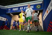 5 April 2024; Aoife Mannion of Republic of Ireland during the UEFA Women's European Championship qualifying group A match between France and Republic of Ireland at Stade Saint-Symphorien in Metz, France. Photo by Stephen McCarthy/Sportsfile