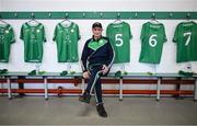 6 April 2024; London GAA kitman Phil Roche takes a seat after preparing the dressing room, in his final season as kitman after 16 years, before the Connacht GAA Football Senior Championship quarter-final match between London and Galway at McGovern Park in Ruislip, England. Photo by Brendan Moran/Sportsfile