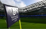 6 April 2024; A general view inside the stadium before the Investec Champions Cup Round of 16 match between Leinster and Leicester Tigers at the Aviva Stadium in Dublin. Photo by Seb Daly/Sportsfile