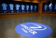 6 April 2024; A general view of the Leinster dressing room before the Investec Champions Cup Round of 16 match between Leinster and Leicester Tigers at the Aviva Stadium in Dublin. Photo by Ramsey Cardy/Sportsfile