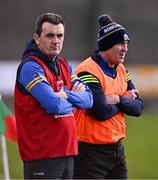 6 April 2024; Roscommon manager Ollie Lennon and Roscommon mentor Tom Lennon during the Lidl LGFA National League Division 3 final match between Clare and Roscommon at St Brendan’s Park in Birr, Offaly. Photo by Ben McShane/Sportsfile