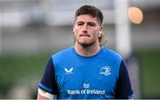 6 April 2024; Joe McCarthy of Leinster before the Investec Champions Cup Round of 16 match between Leinster and Leicester Tigers at the Aviva Stadium in Dublin. Photo by Ramsey Cardy/Sportsfile
