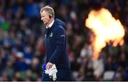 6 April 2024; Leinster head coach Leo Cullen before the Investec Champions Cup Round of 16 match between Leinster and Leicester Tigers at the Aviva Stadium in Dublin. Photo by Ramsey Cardy/Sportsfile