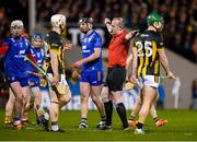 6 April 2024; Referee Johnny Murphy indicates a late penalty, in favour of Kilkenny, late in the Allianz Hurling League Division 1 final match between Clare and Kilkenny at FBD Semple Stadium in Thurles, Tipperary. Photo by John Sheridan/Sportsfile