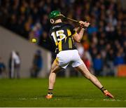 6 April 2024; Eoin Cody of Kilkenny strikes a penalty, which was saved, during the Allianz Hurling League Division 1 final match between Clare and Kilkenny at FBD Semple Stadium in Thurles, Tipperary. Photo by John Sheridan/Sportsfile