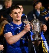 6 April 2024; The Clare captain Conor Cleary lifts the trophy after the Allianz Hurling League Division 1 final match between Clare and Kilkenny at FBD Semple Stadium in Thurles, Tipperary. Photo by Piaras Ó Mídheach/Sportsfile