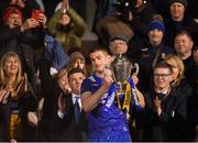 6 April 2024; The Clare captain Conor Cleary lifts the trophy after the Allianz Hurling League Division 1 final match between Clare and Kilkenny at FBD Semple Stadium in Thurles, Tipperary. Photo By John Sheridan/Sportsfile