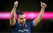 6 April 2024; James Lowe of Leinster after his side's victory in the Investec Champions Cup Round of 16 match between Leinster and Leicester Tigers at the Aviva Stadium in Dublin. Photo by Seb Daly/Sportsfile