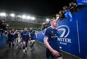 6 April 2024; Jamie Osborne of Leinster after his side's victory in the Investec Champions Cup Round of 16 match between Leinster and Leicester Tigers at the Aviva Stadium in Dublin. Photo by Ramsey Cardy/Sportsfile