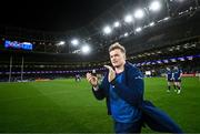 6 April 2024; Josh van der Flier of Leinster after his side's victory in the Investec Champions Cup Round of 16 match between Leinster and Leicester Tigers at the Aviva Stadium in Dublin. Photo by Ramsey Cardy/Sportsfile