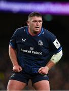 6 April 2024; Tadhg Furlong of Leinster during the Investec Champions Cup Round of 16 match between Leinster and Leicester Tigers at the Aviva Stadium in Dublin. Photo by Seb Daly/Sportsfile