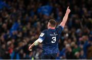 6 April 2024; Tadhg Furlong of Leinster celebrates during the Investec Champions Cup Round of 16 match between Leinster and Leicester Tigers at the Aviva Stadium in Dublin. Photo by Seb Daly/Sportsfile