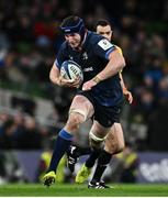 6 April 2024; Ryan Baird of Leinster during the Investec Champions Cup Round of 16 match between Leinster and Leicester Tigers at the Aviva Stadium in Dublin. Photo by Ramsey Cardy/Sportsfile