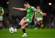 6 April 2024; Jamie Shillcock of Leicester Tigers during the Investec Champions Cup Round of 16 match between Leinster and Leicester Tigers at the Aviva Stadium in Dublin. Photo by Tyler Miller/Sportsfile