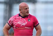 6 April 2024; Dan Cole of Leicester Tigers during the Investec Champions Cup Round of 16 match between Leinster and Leicester Tigers at the Aviva Stadium in Dublin. Photo by Tyler Miller/Sportsfile