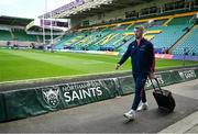 7 April 2024; Peter O'Mahony of Munster arrives before the Investec Champions Cup Round of 16 match between Northampton Saints and Munster at cinch Stadium at Franklin’s Gardens in Northampton, England. Photo by Brendan Moran/Sportsfile