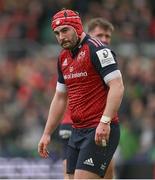 7 April 2024; John Hodnett of Munster during the Investec Champions Cup Round of 16 match between Northampton Saints and Munster at cinch Stadium at Franklin’s Gardens in Northampton, England. Photo by Brendan Moran/Sportsfile