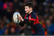6 April 2024; Action from the Bank of Ireland Half-time Minis match between Birr and Coolmine at the Investec Champions Cup Round of 16 match between Leinster and Leicester Tigers at the Aviva Stadium in Dublin. Photo by Tyler Miller/Sportsfile