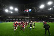 6 April 2024; Action from the Bank of Ireland Half-time Minis match between Birr RFC and Coolmine RFC at the Investec Champions Cup Round of 16 match between Leinster and Leicester Tigers at the Aviva Stadium in Dublin. Photo by Ramsey Cardy/Sportsfile