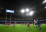 6 April 2024; Action from the Bank of Ireland Half-time Minis match between Birr RFC and Coolmine RFC at the Investec Champions Cup Round of 16 match between Leinster and Leicester Tigers at the Aviva Stadium in Dublin. Photo by Ramsey Cardy/Sportsfile