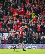 7 April 2024; Peter O’Mahony of Munster is applauded by Munster supporters as he leaves the pitch upon being substituted during the Investec Champions Cup Round of 16 match between Northampton Saints and Munster at cinch Stadium at Franklin’s Gardens in Northampton, England. Photo by Brendan Moran/Sportsfile